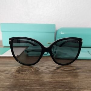 Tiffany & Co. Black Cat-Eye Sunglasses